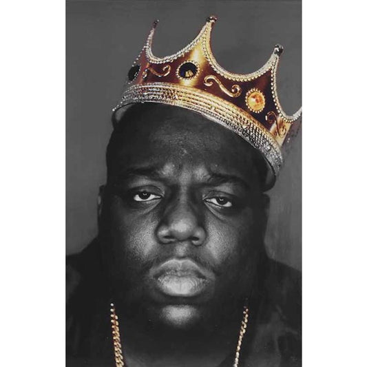 Biggie Smalls Crown Poster Hip-Hop Icon Wall Art 24"x 36"