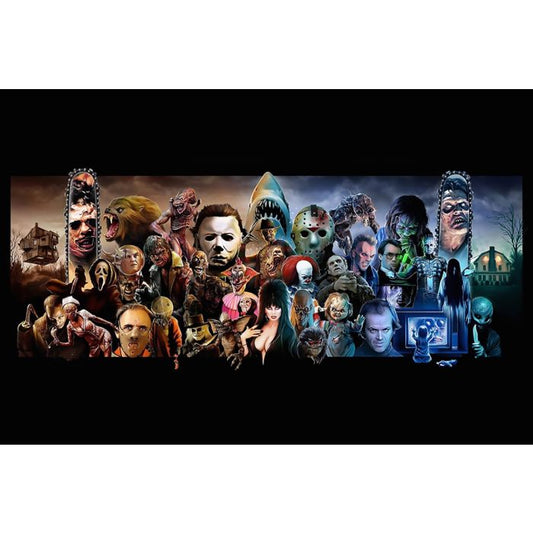 Monster Horror Reunion Classic Horror Icons Wall Art for Fans & Collectors Poster 36"x 24"