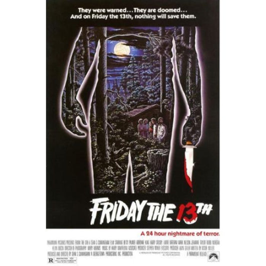Friday the 13th Poster Classic Horror Movie Art Print for Fans & Collectors 24inx36in