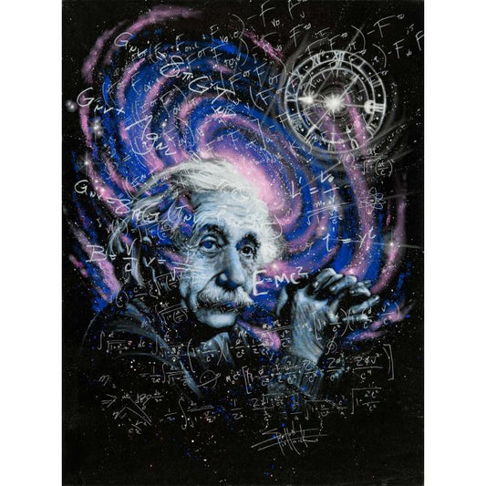 Einstein Theory Poster Science Wall Art Inspirational Physics Decor & Gift for Thinkers 24"x36"