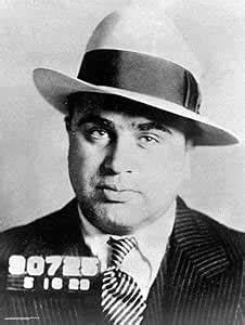 Al Capone Mug Shot Poster Vintage Gangster Wall Art 24"x 36"